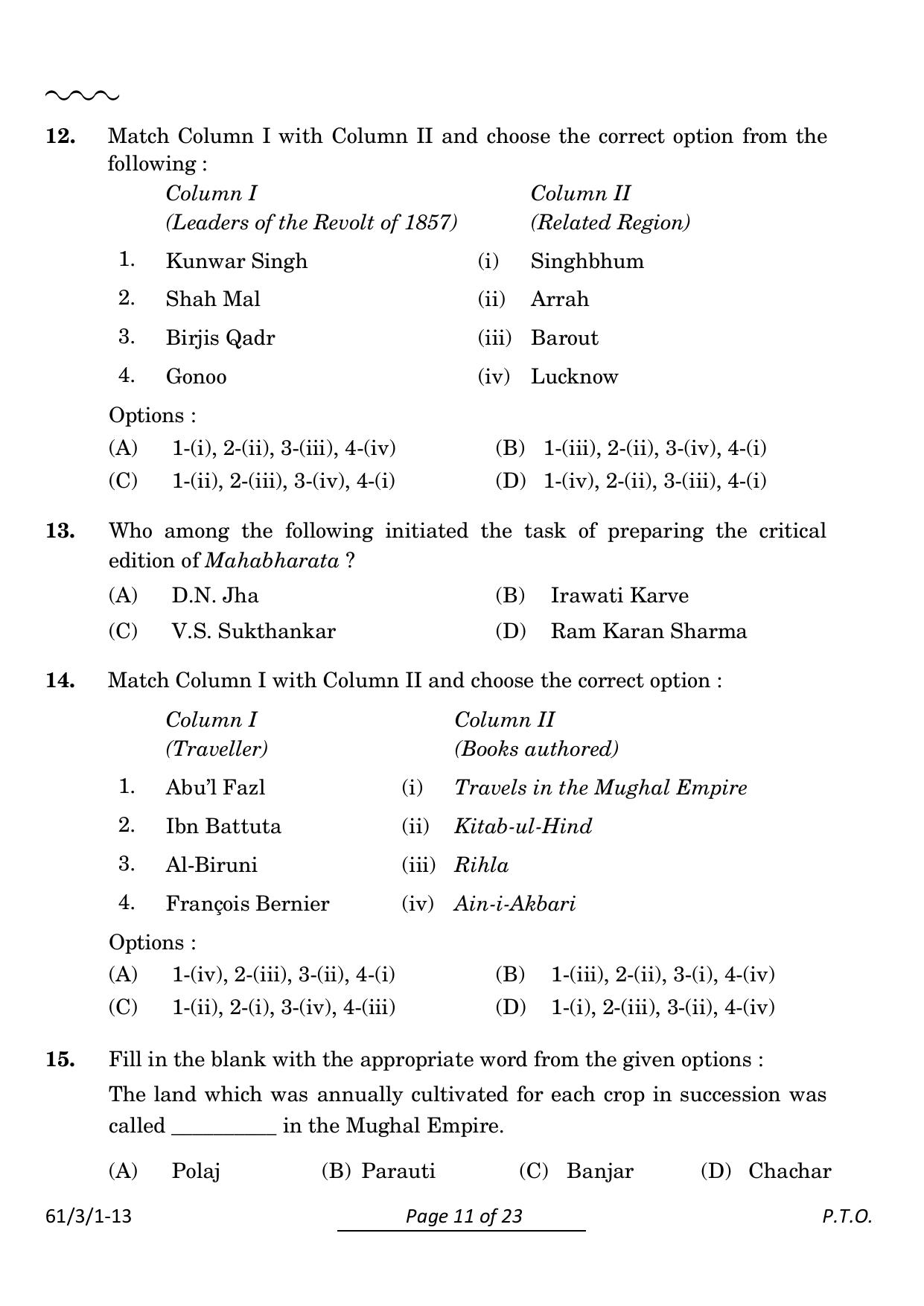 CBSE Class 12 61-3-1 History 2024 Question Paper - Page 11