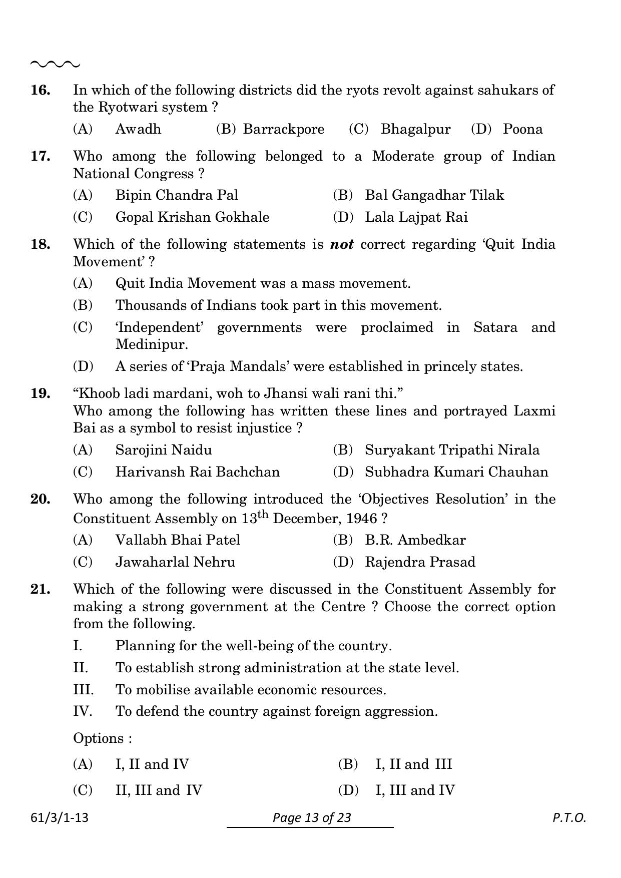 CBSE Class 12 61-3-1 History 2024 Question Paper - Page 13