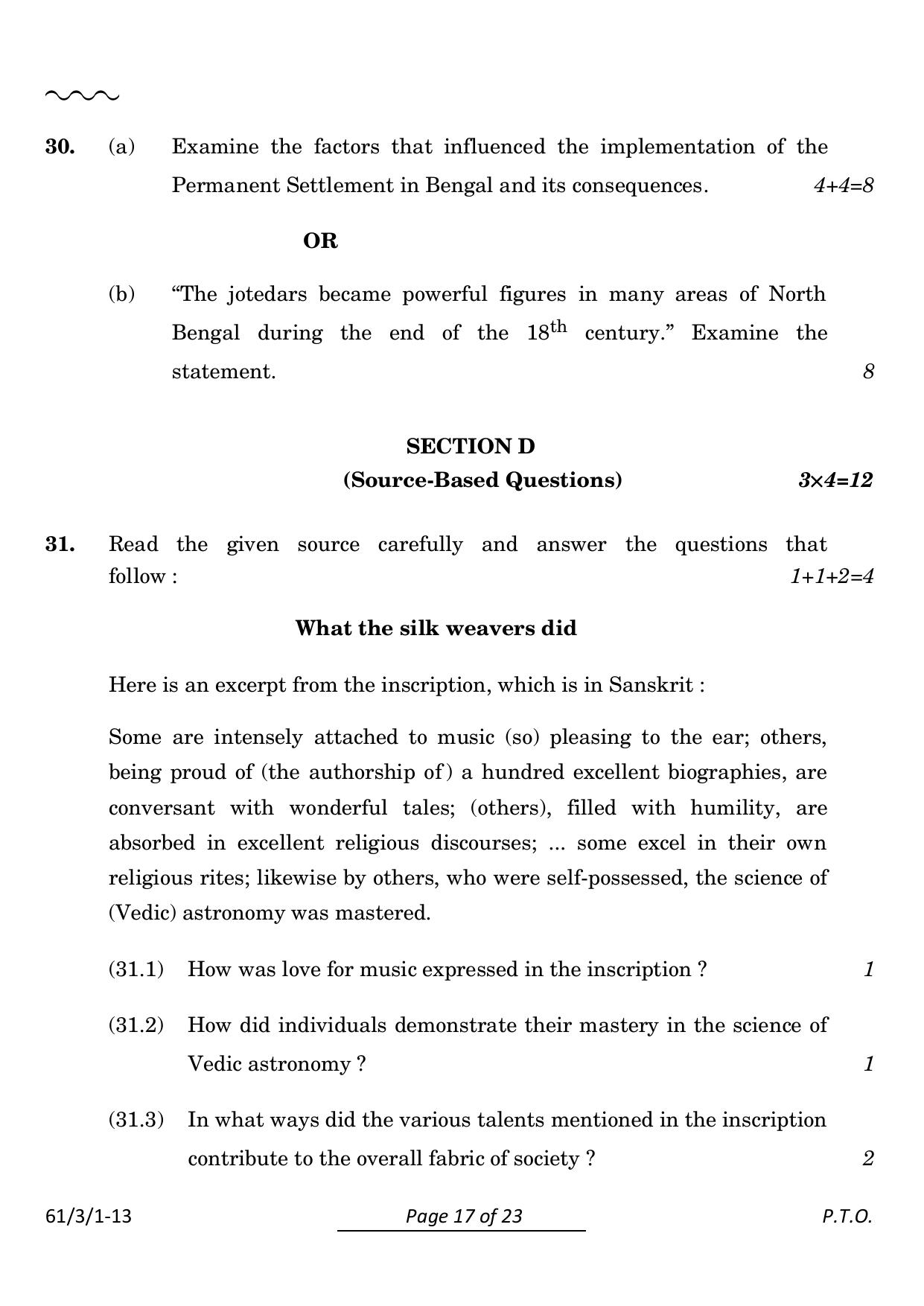 CBSE Class 12 61-3-1 History 2024 Question Paper - Page 17