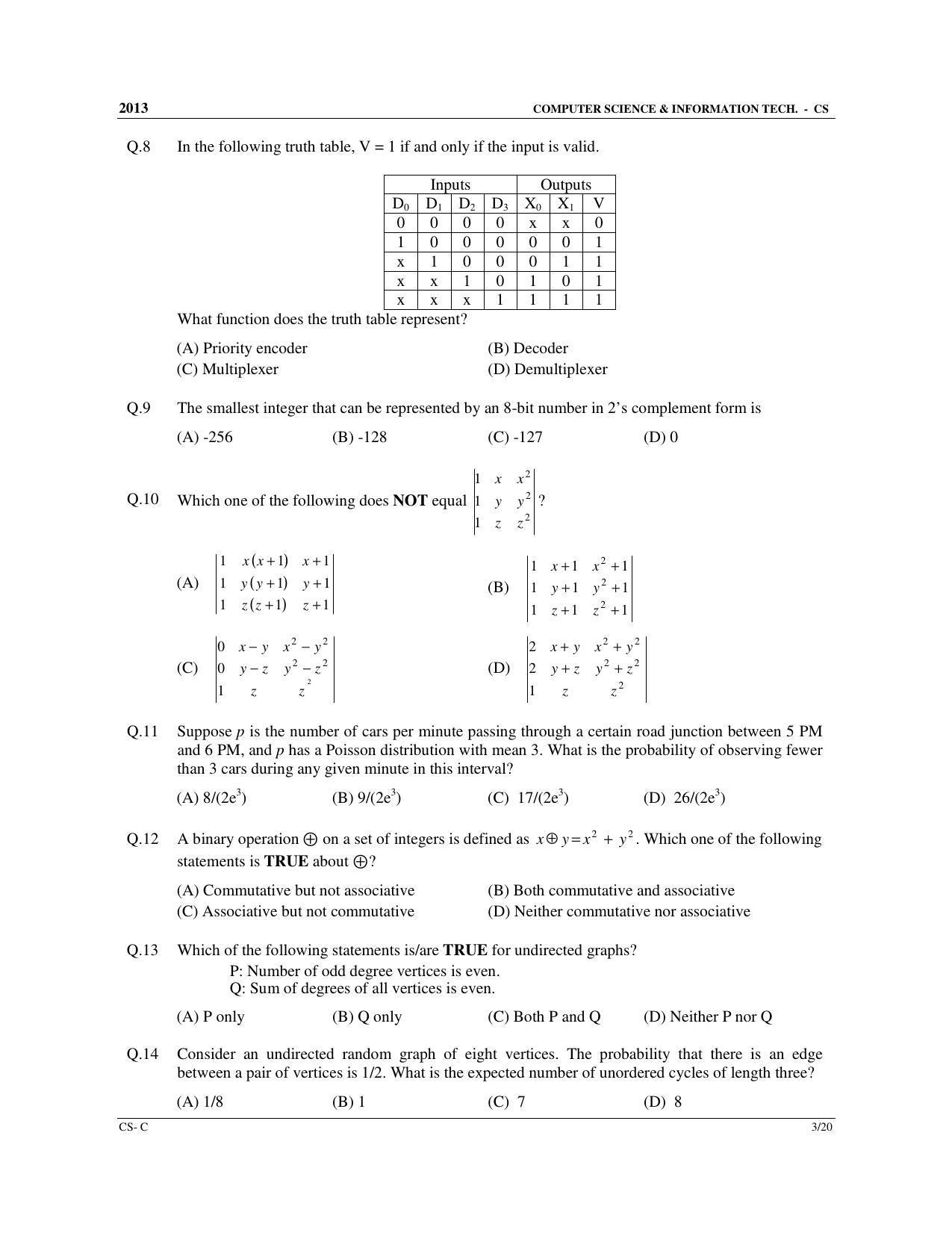 GATE 2013 Computer Science and Information Technology (CS) Question Paper with Answer Key - Page 34