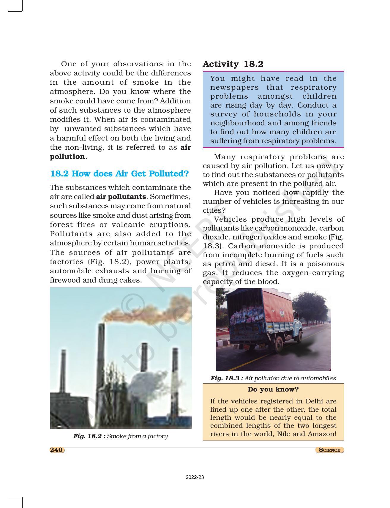 NCERT Book for Class 8 Science Chapter 18 Pollution of Air and Water - Page 2