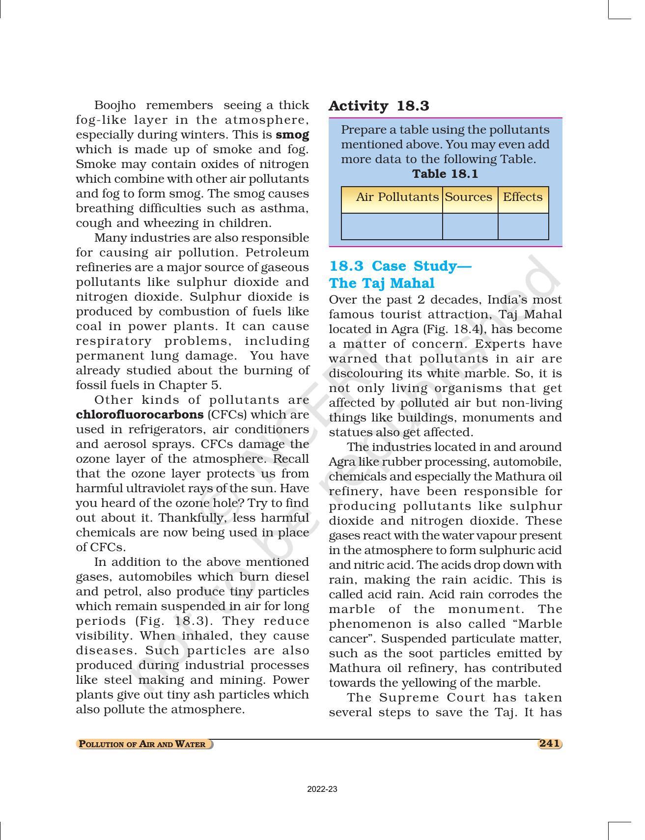 NCERT Book for Class 8 Science Chapter 18 Pollution of Air and Water - Page 3