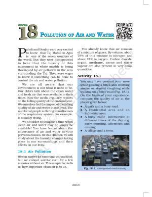 NCERT Book for Class 8 Science Chapter 18 Pollution of Air and Water