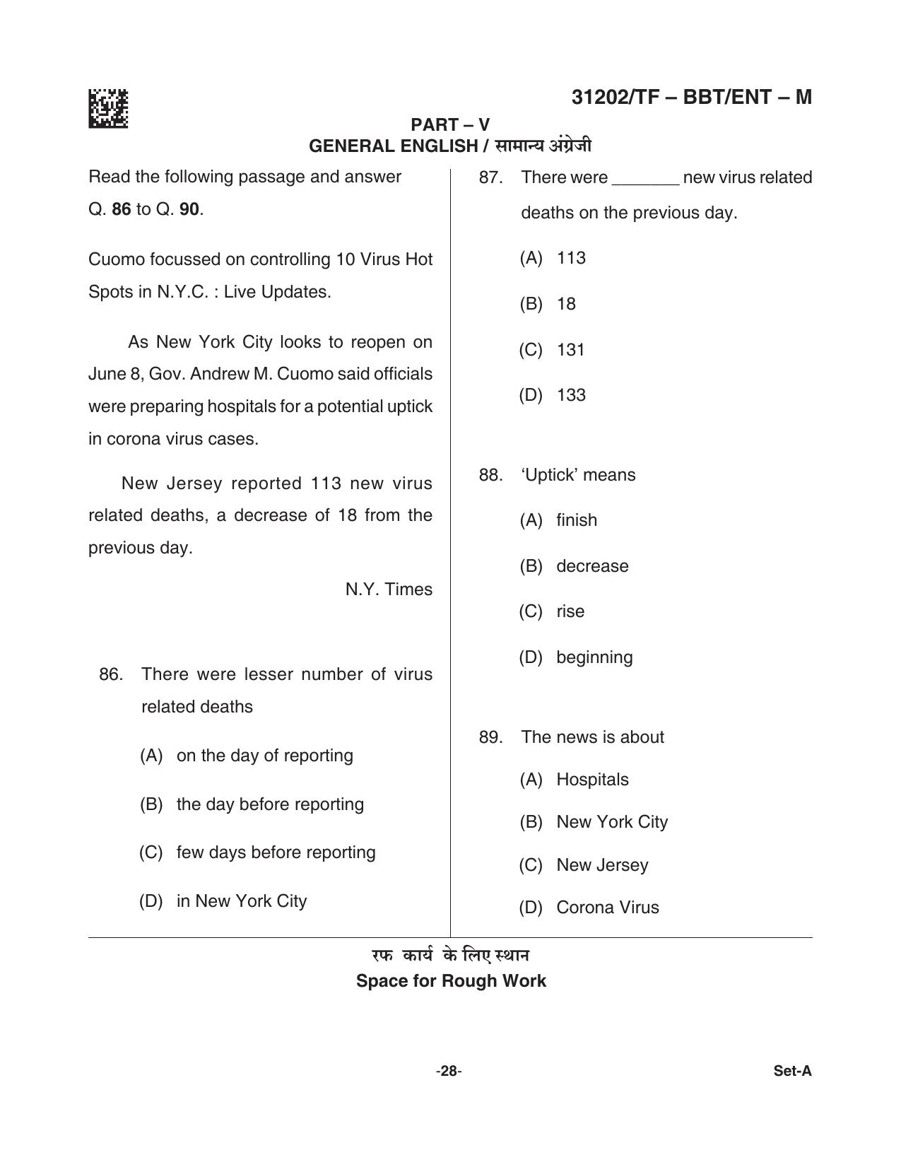 CG Pre B.A B.Ed / Pre B.Sc. B.Ed 2021 Question Paper - Page 28