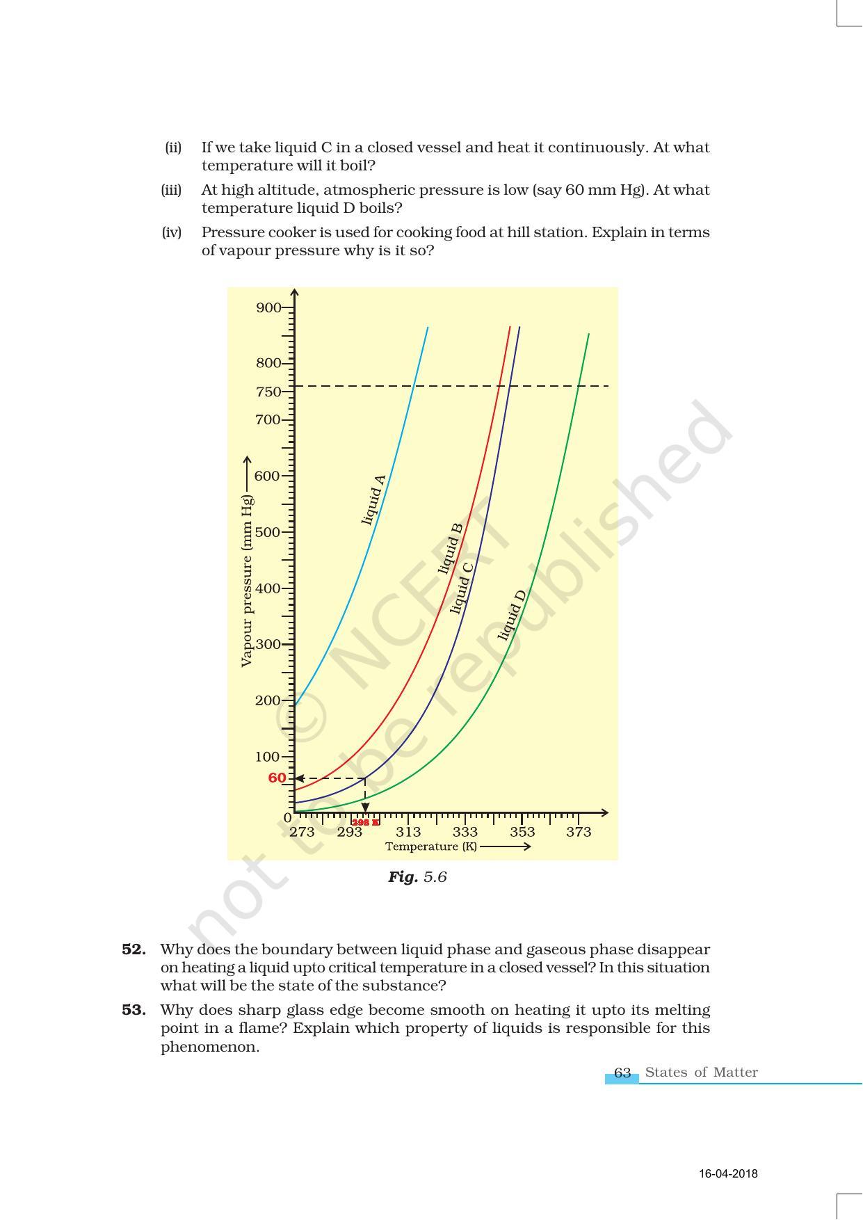 NCERT Exemplar Book for Class 11 Chemistry: Chapter 5 States of Matter - Page 11