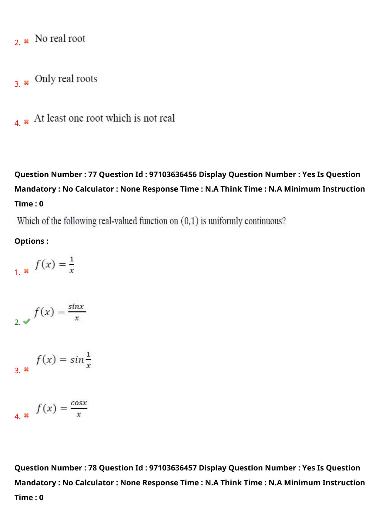 AP RCET 2024 Mathematics Question Paper (04-05-2024 (Saturday) Session-I) - Page 47