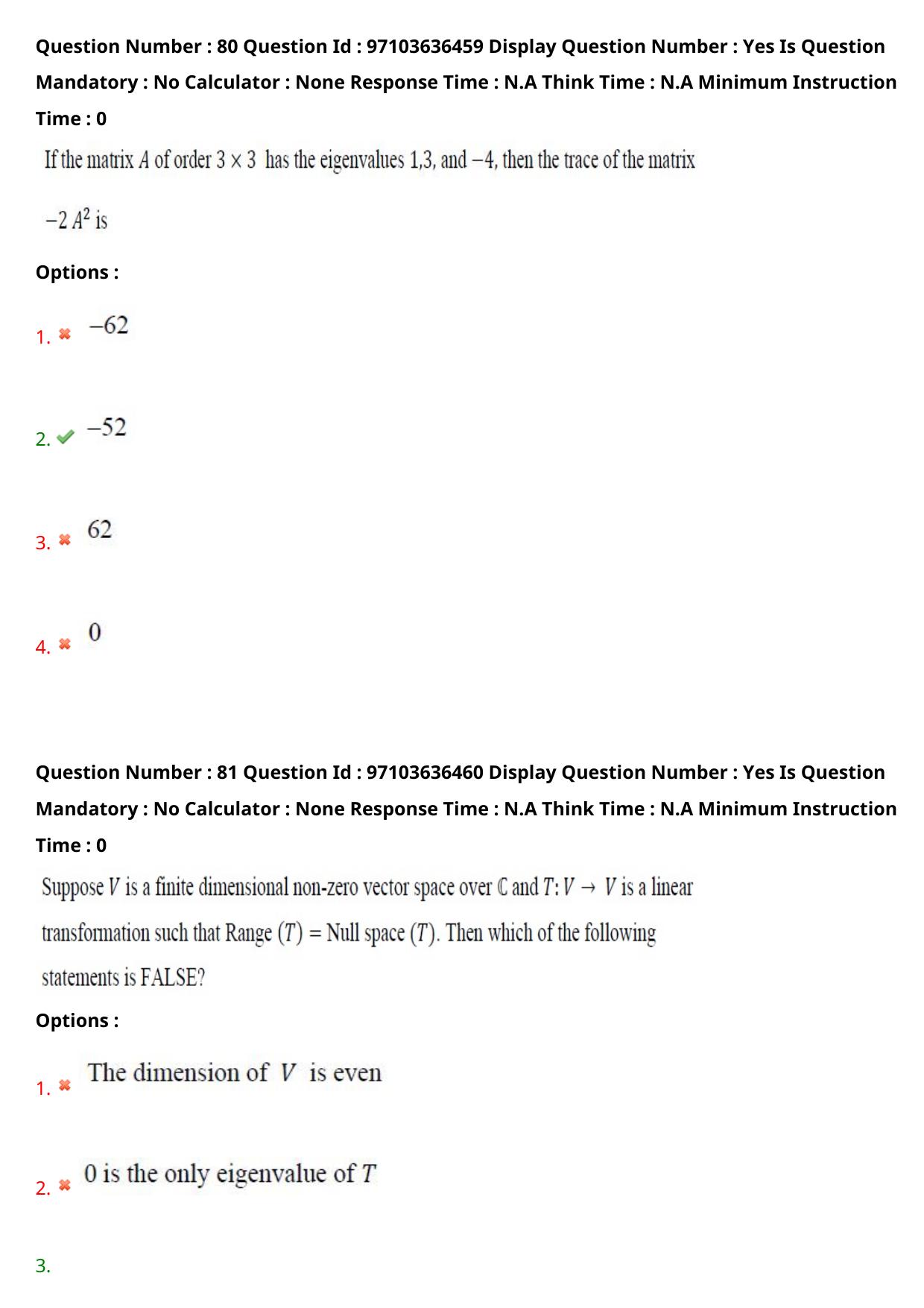 AP RCET 2024 Mathematics Question Paper (04-05-2024 (Saturday) Session-I) - Page 49
