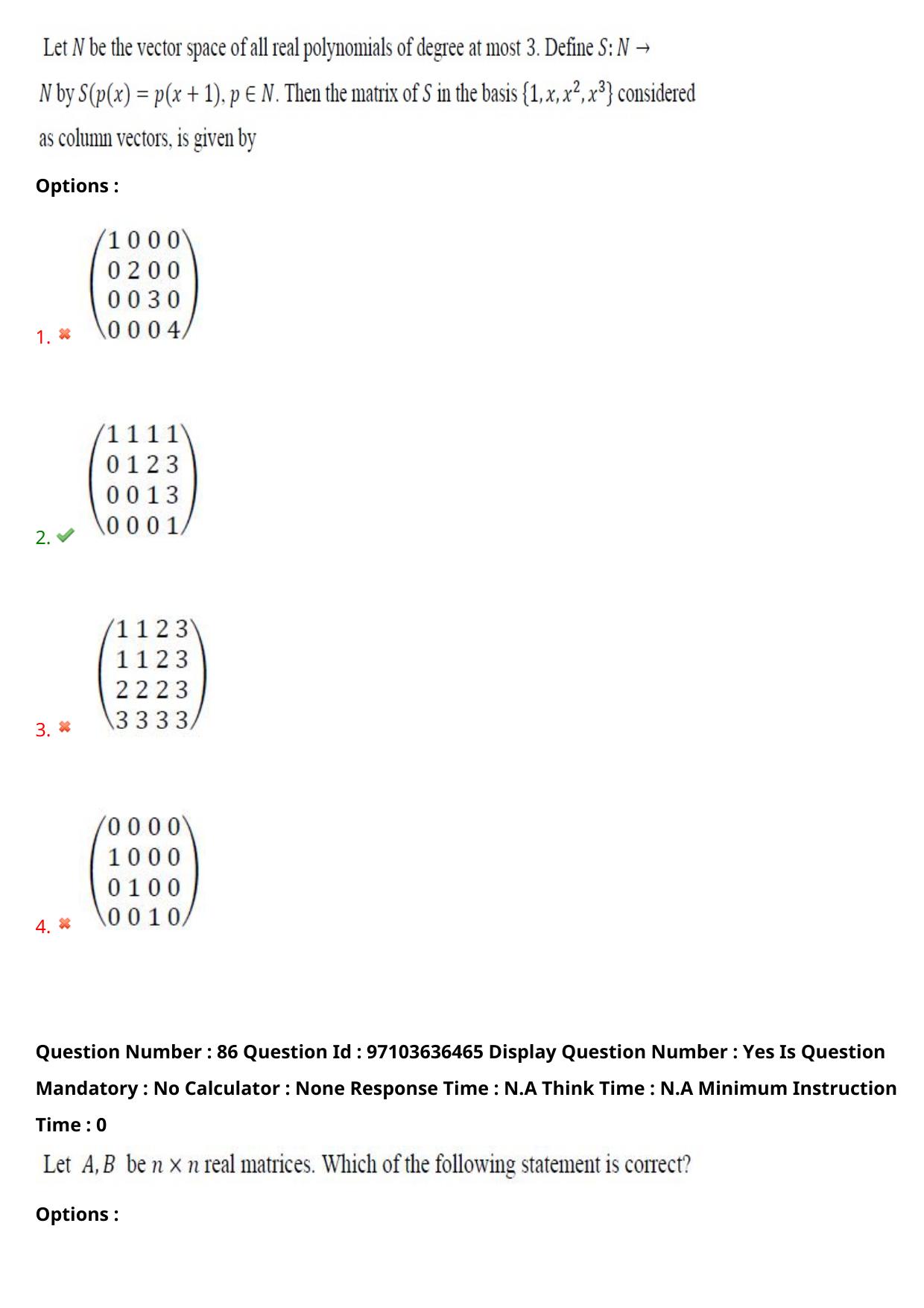 AP RCET 2024 Mathematics Question Paper (04-05-2024 (Saturday) Session-I) - Page 52