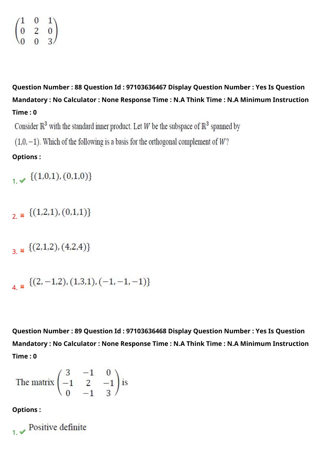 AP RCET 2024 Mathematics Question Paper (04-05-2024 (Saturday) Session-I) - Page 54