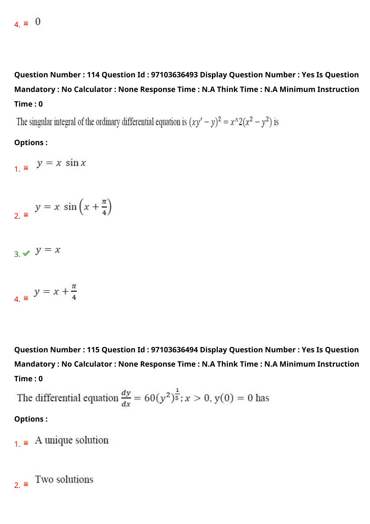 AP RCET 2024 Mathematics Question Paper (04-05-2024 (Saturday) Session-I) - Page 68