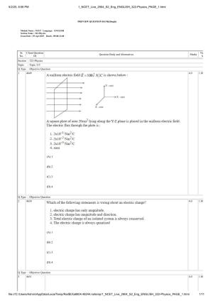 NCET 2025 Question Paper - Physics