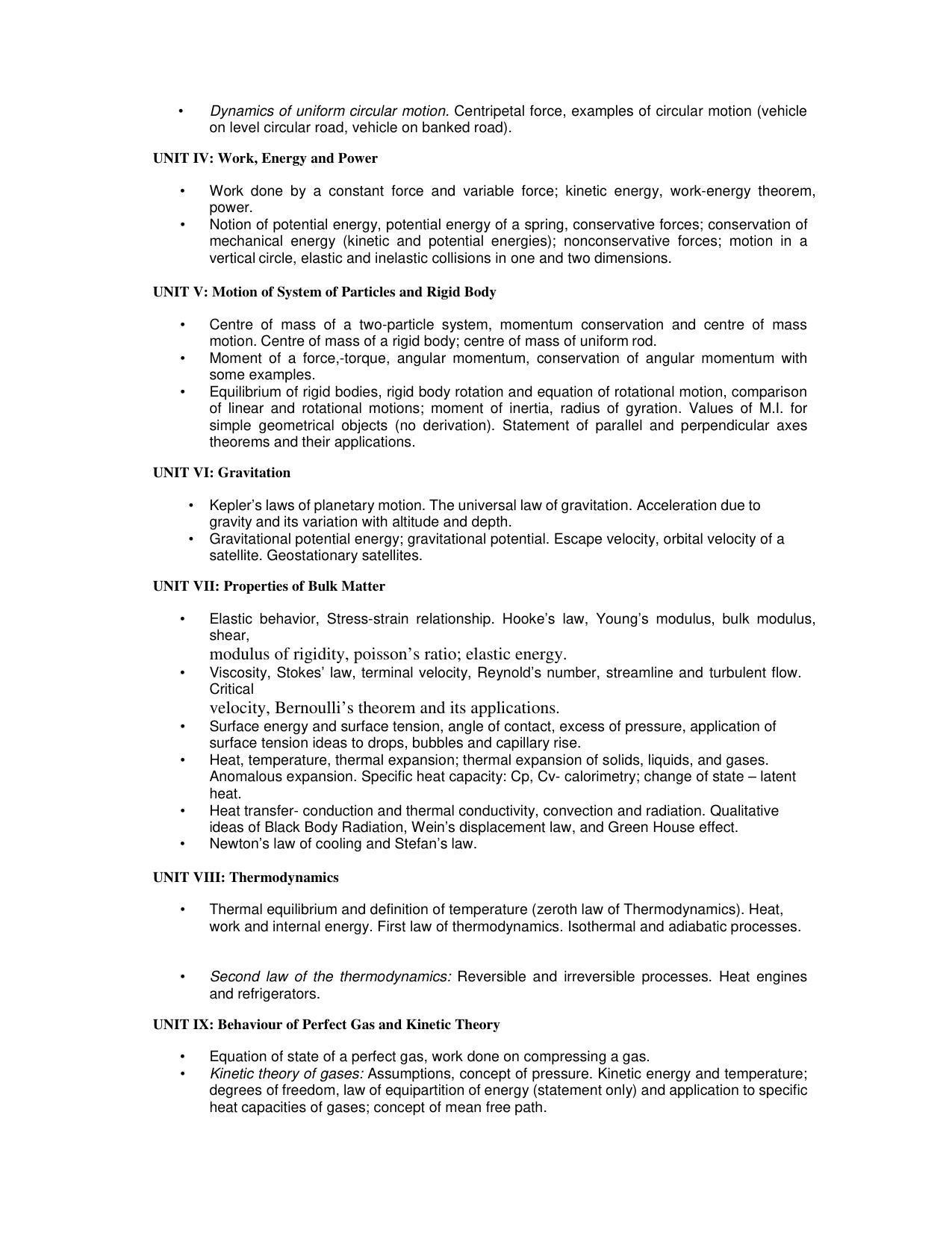 AMU Entrance Exam: Diploma in Orthopedic & Plaster Techniques Syllabus - Page 3