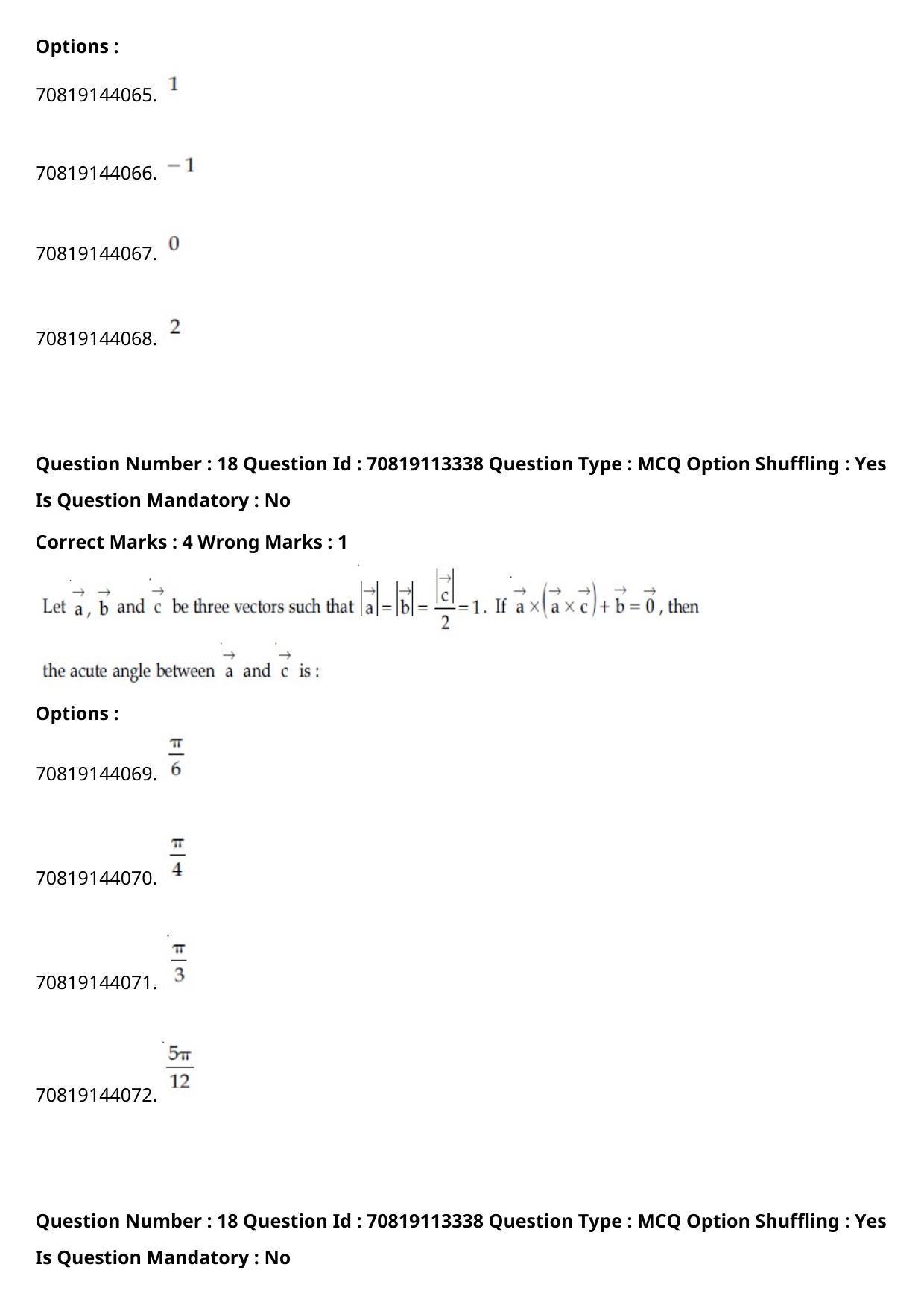 JEE Mains 2021: B Arch & B Planning Tamil (Shift 2) 23-02-2021 Question Paper - Page 20