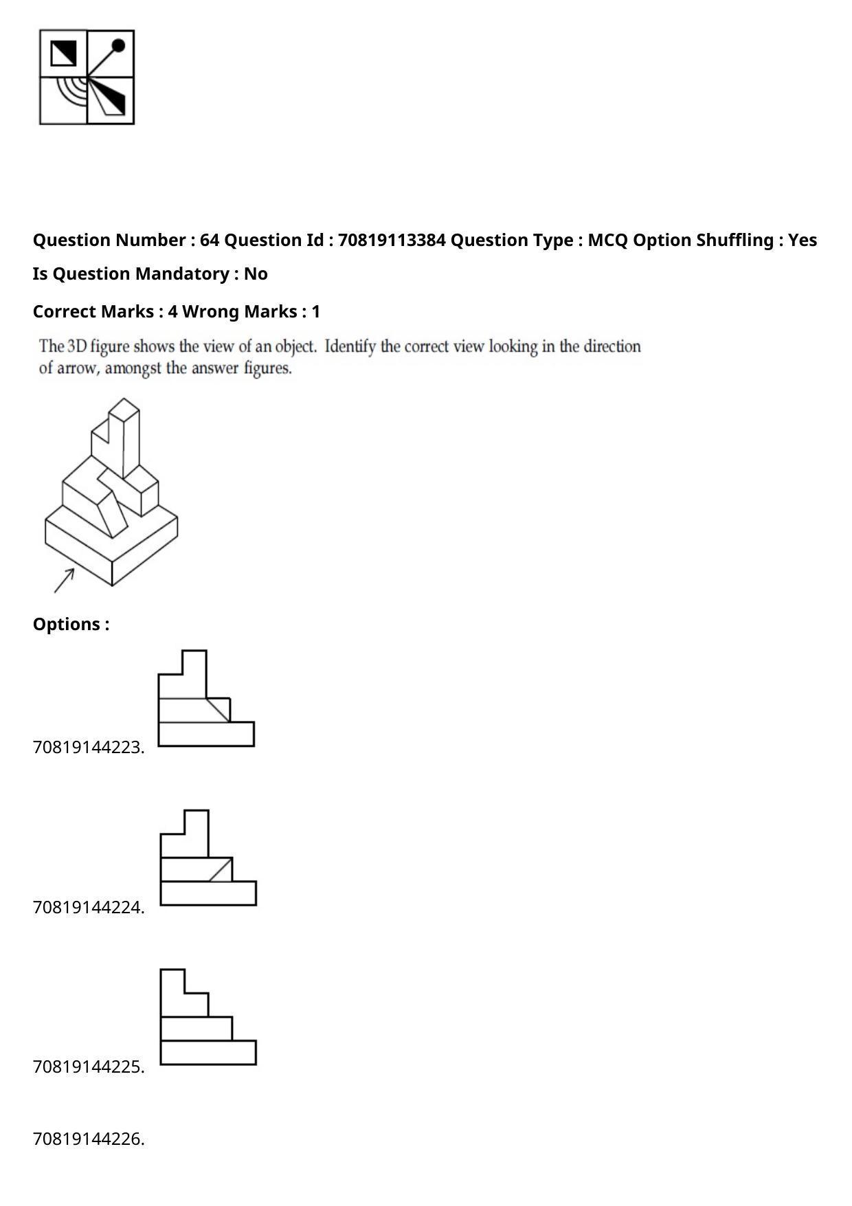 JEE Mains 2021: B Arch & B Planning Tamil (Shift 2) 23-02-2021 Question Paper - Page 80