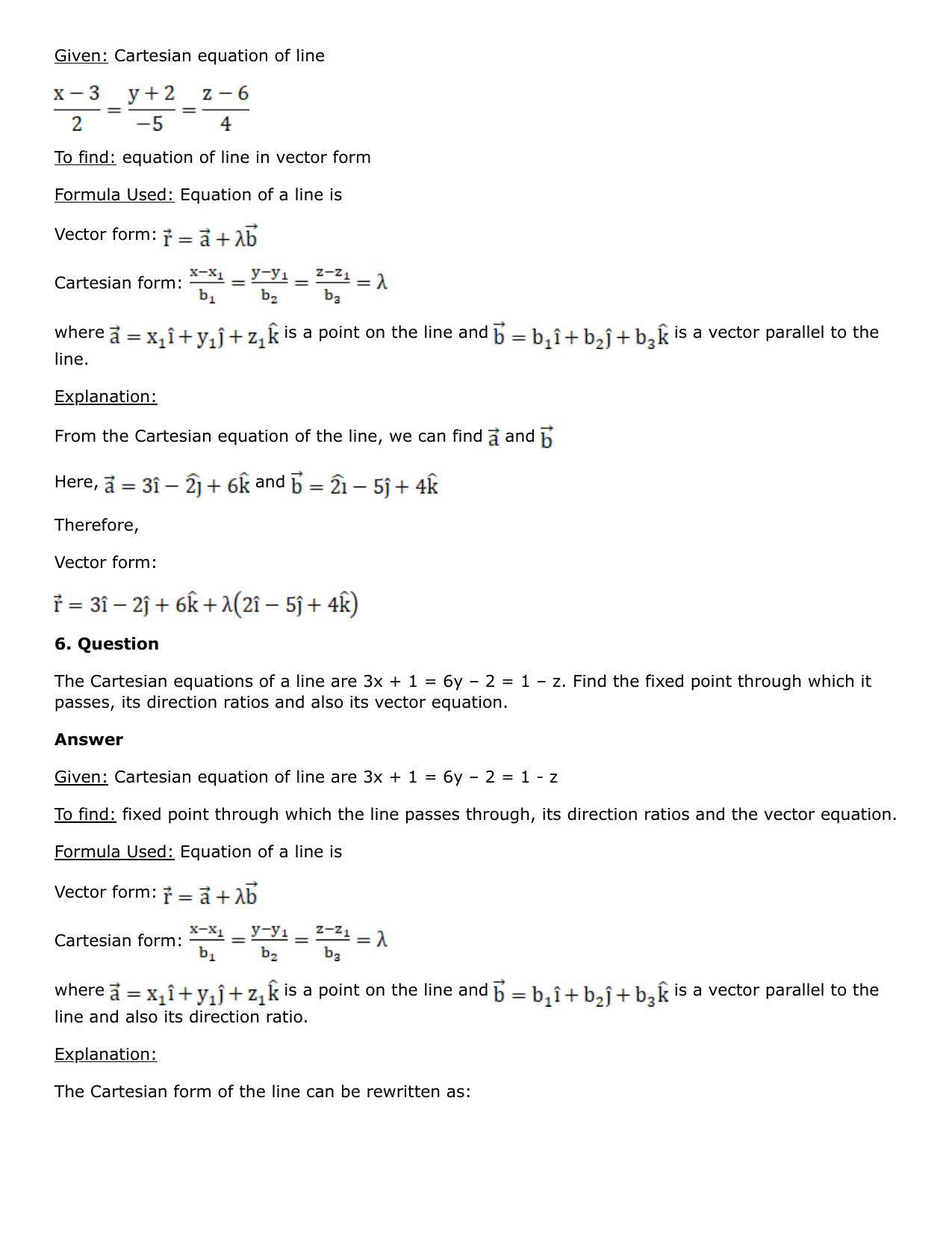 Chapter 27: Straight Line in Space Solutions: RS Aggarwal Class 12 Solutions  - Page 4