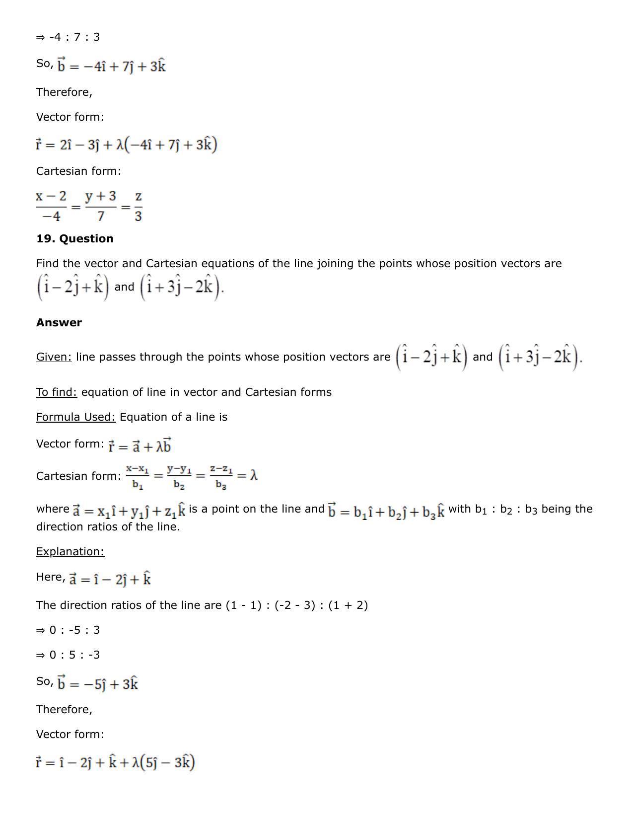 Chapter 27: Straight Line in Space Solutions: RS Aggarwal Class 12 Solutions  - Page 17