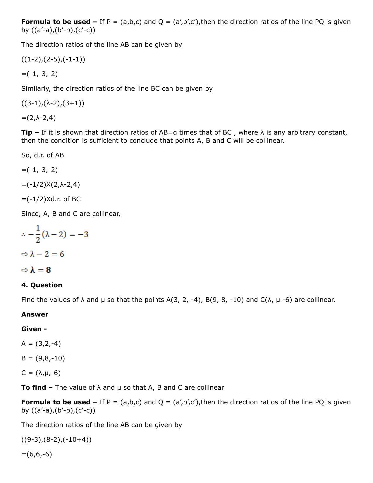 Chapter 27: Straight Line in Space Solutions: RS Aggarwal Class 12 Solutions  - Page 28
