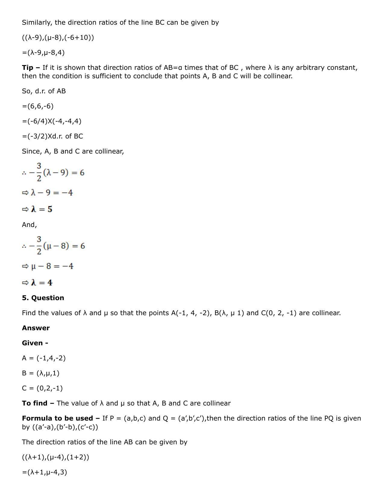Chapter 27: Straight Line in Space Solutions: RS Aggarwal Class 12 Solutions  - Page 29