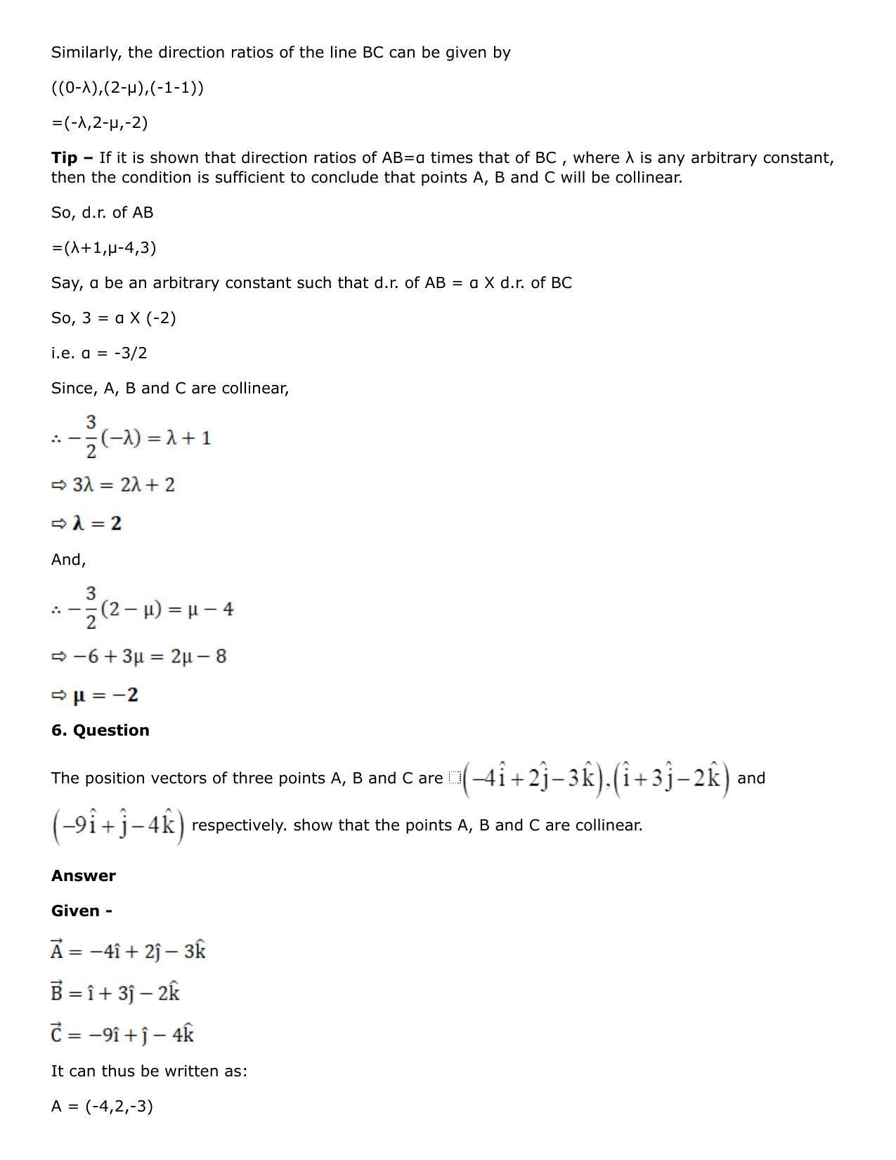 Chapter 27: Straight Line in Space Solutions: RS Aggarwal Class 12 Solutions  - Page 30