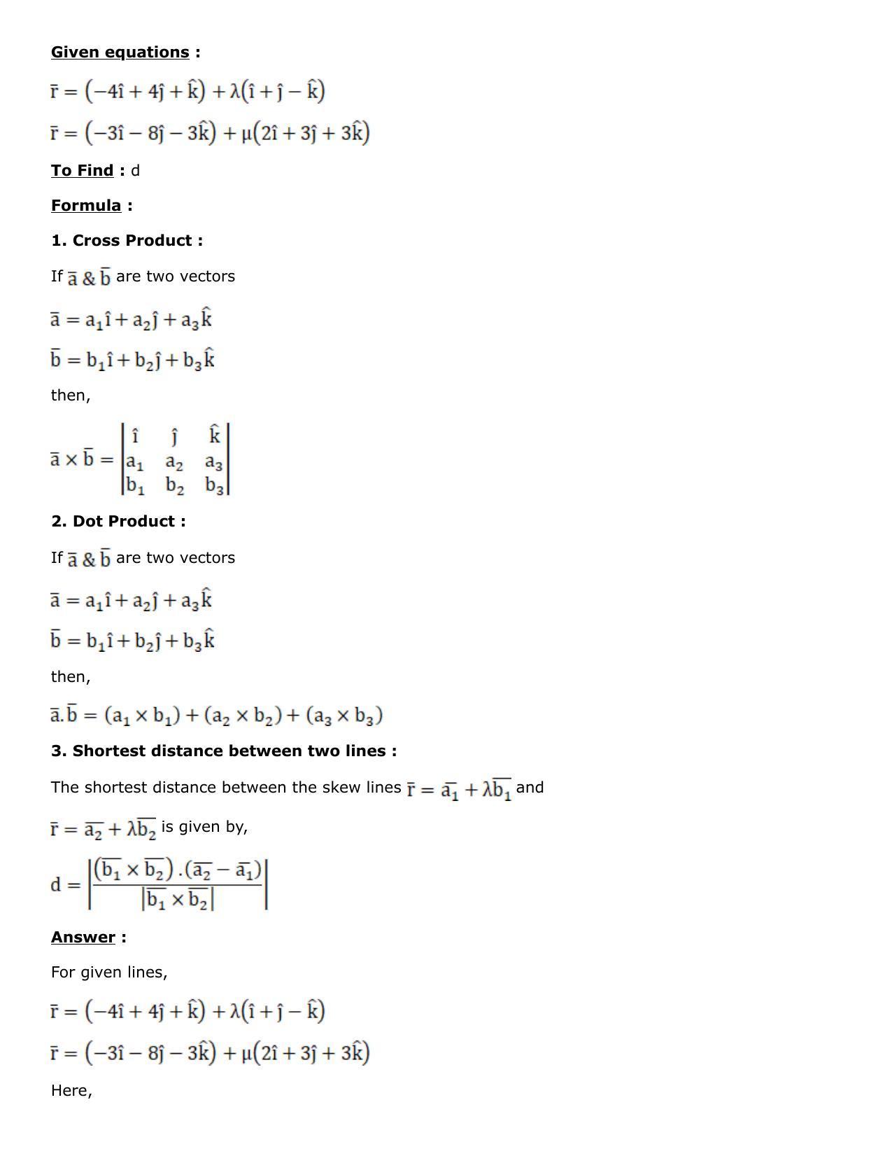 Chapter 27: Straight Line in Space Solutions: RS Aggarwal Class 12 Solutions  - Page 45