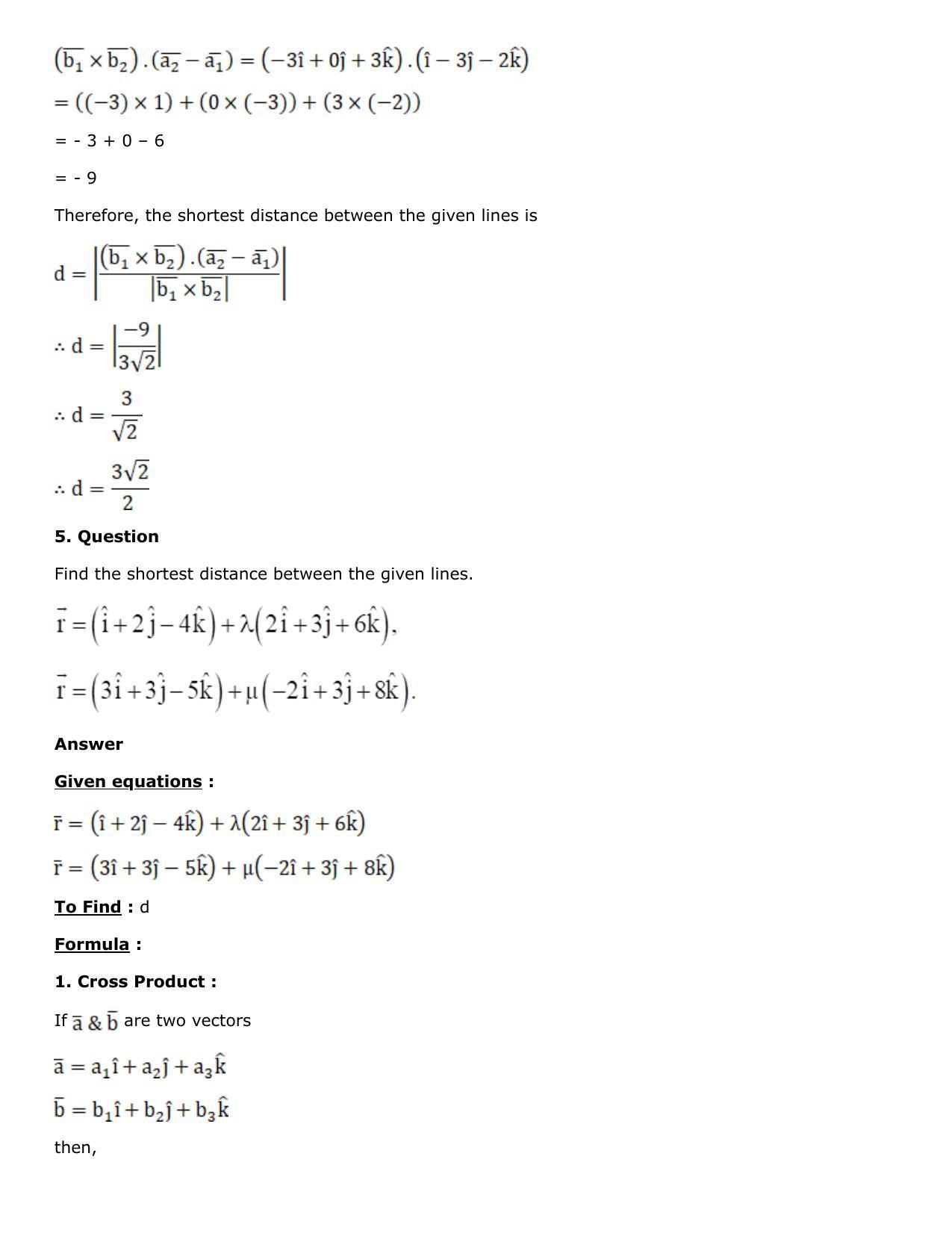 Chapter 27: Straight Line in Space Solutions: RS Aggarwal Class 12 Solutions  - Page 51