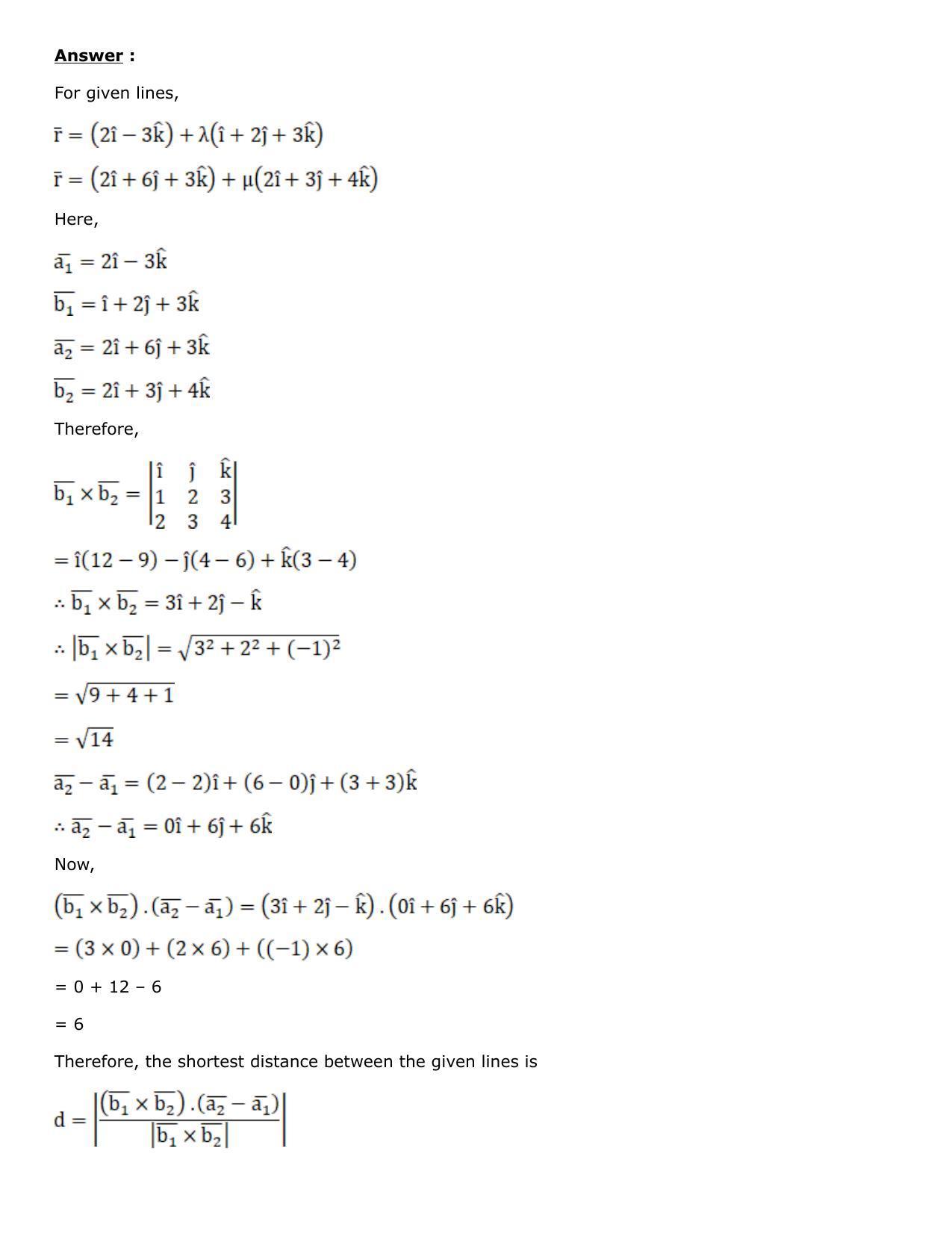 Chapter 27: Straight Line in Space Solutions: RS Aggarwal Class 12 Solutions  - Page 66