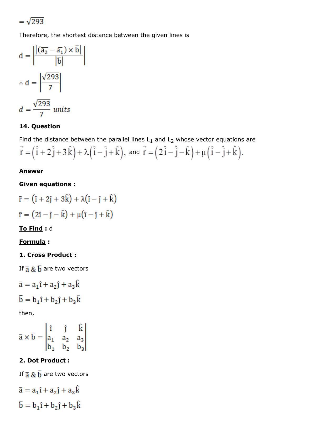 Chapter 27: Straight Line in Space Solutions: RS Aggarwal Class 12 Solutions  - Page 72
