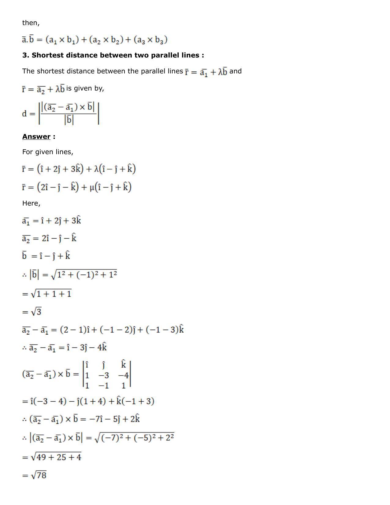 Chapter 27: Straight Line in Space Solutions: RS Aggarwal Class 12 Solutions  - Page 73