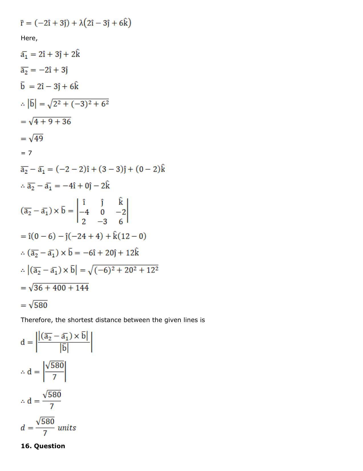 Chapter 27: Straight Line in Space Solutions: RS Aggarwal Class 12 Solutions  - Page 76