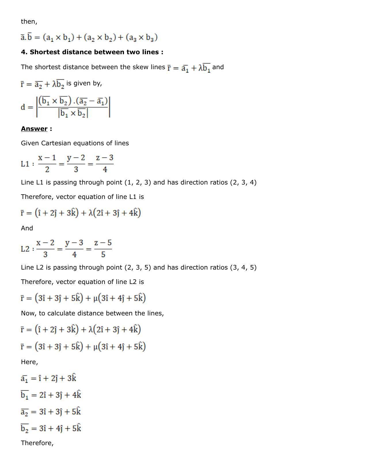 Chapter 27: Straight Line in Space Solutions: RS Aggarwal Class 12 Solutions  - Page 81