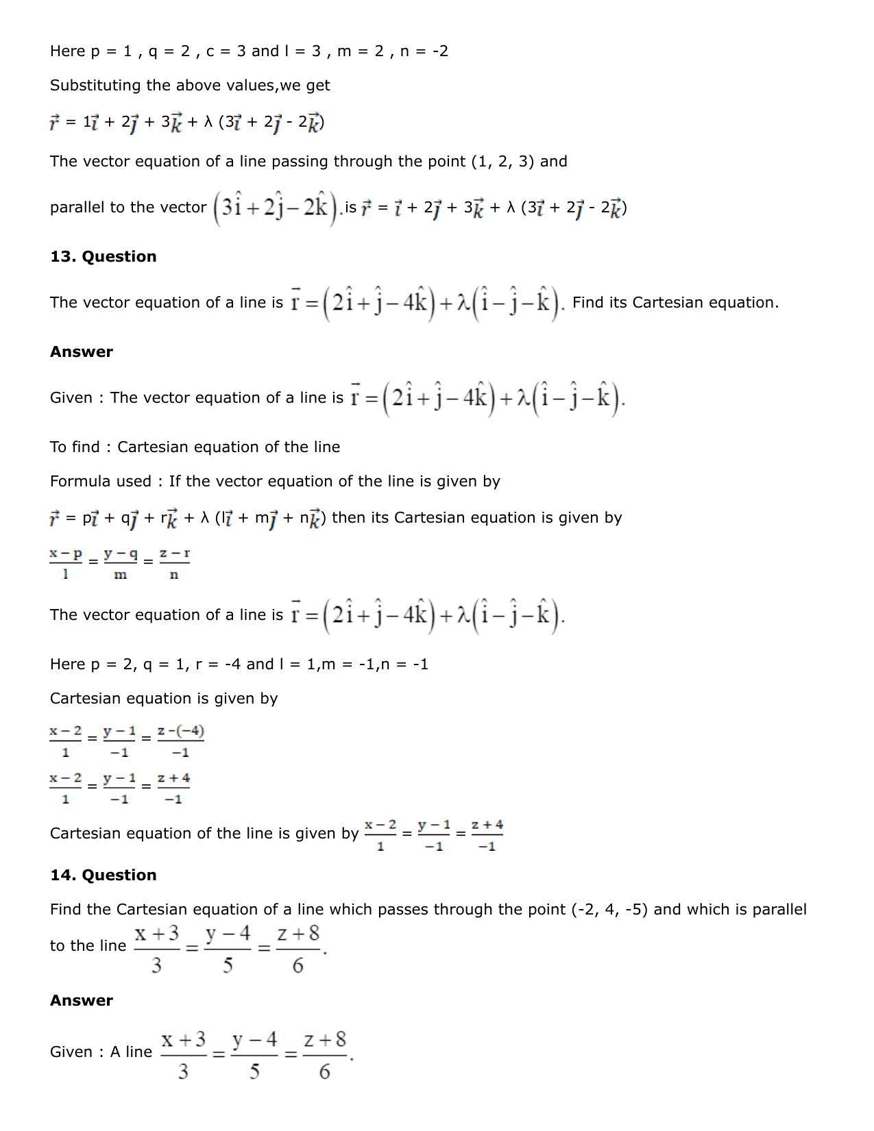 Chapter 27: Straight Line in Space Solutions: RS Aggarwal Class 12 Solutions  - Page 111