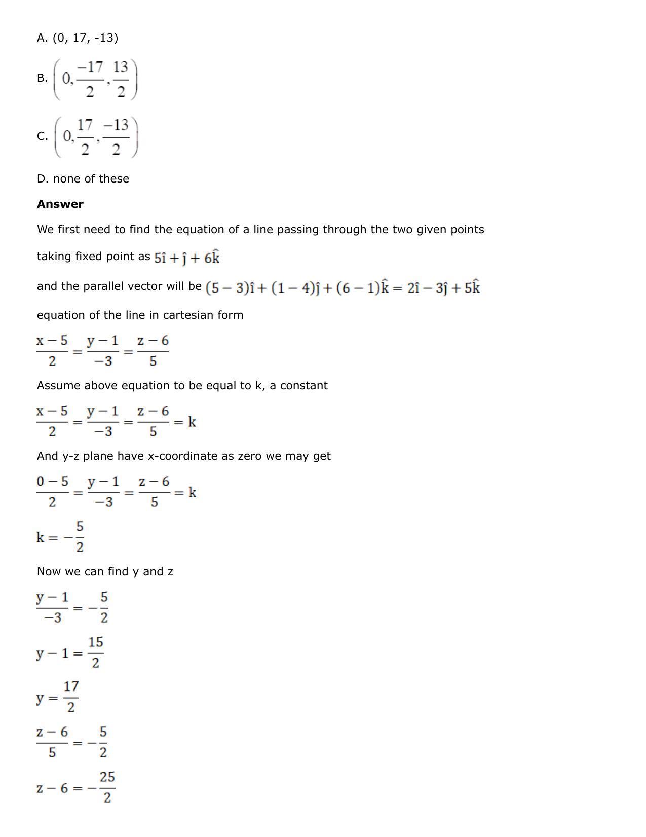 Chapter 27: Straight Line in Space Solutions: RS Aggarwal Class 12 Solutions  - Page 127