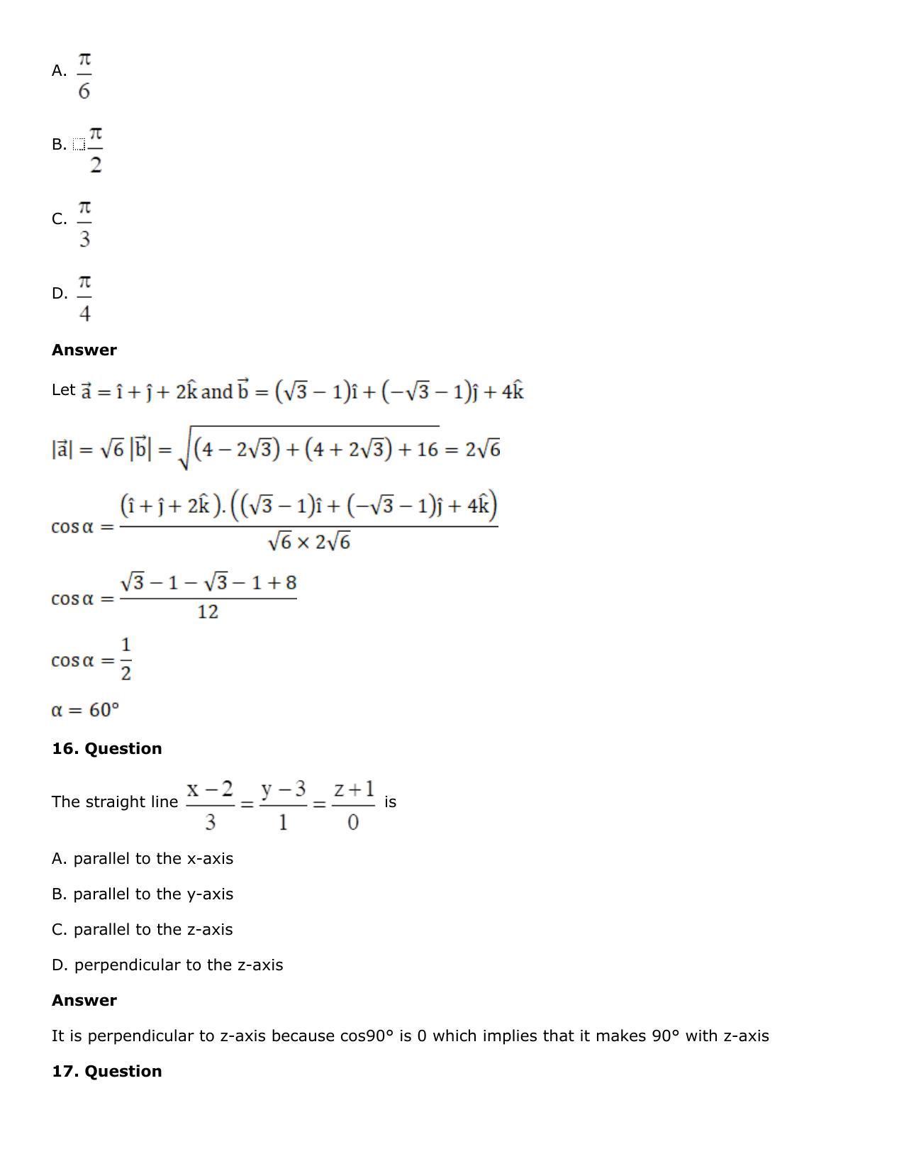 Chapter 27: Straight Line in Space Solutions: RS Aggarwal Class 12 Solutions  - Page 129