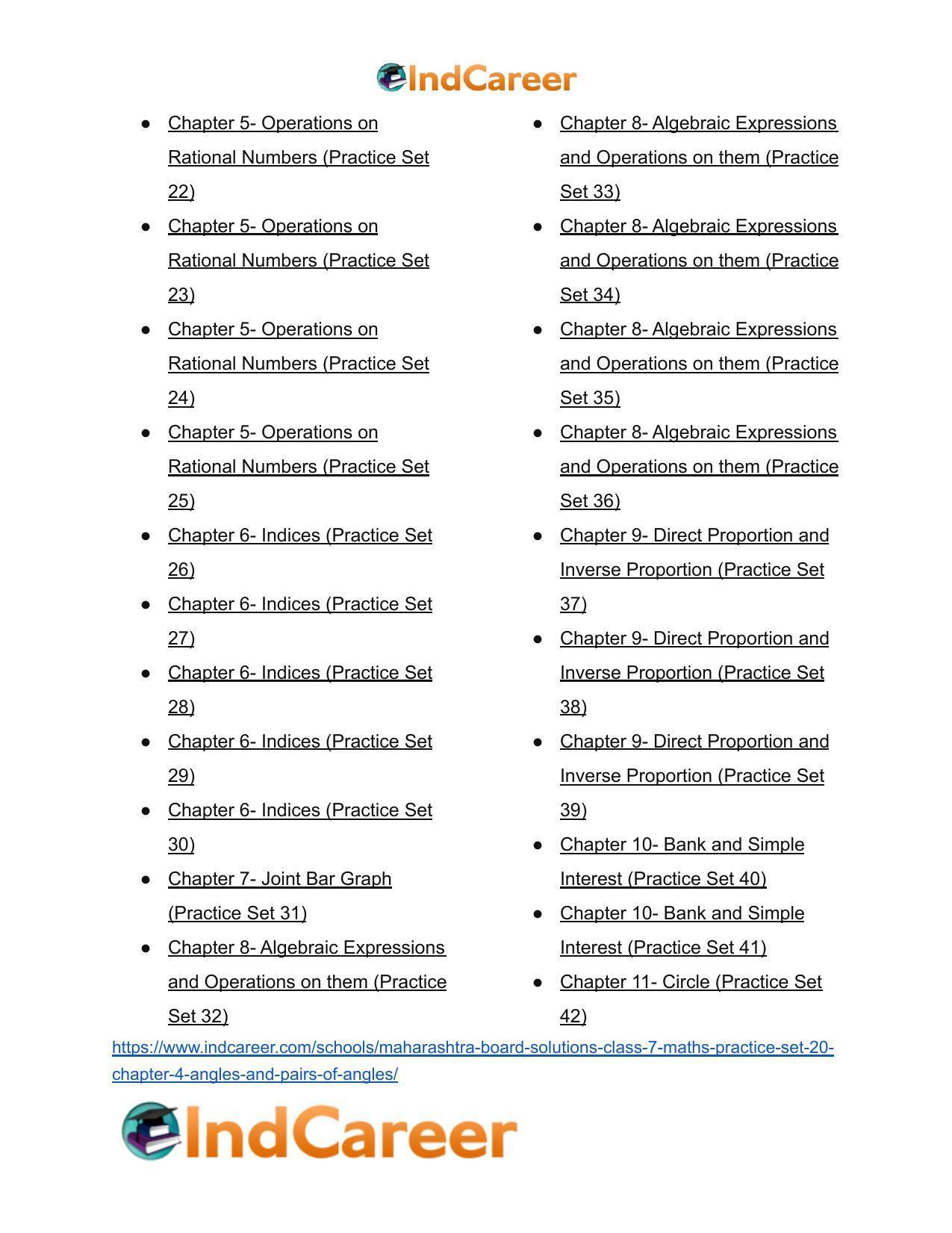 Maharashtra Board Solutions Class 7-Maths (Practice Set 20): Chapter 4- Angles and Pairs of Angles - Page 6