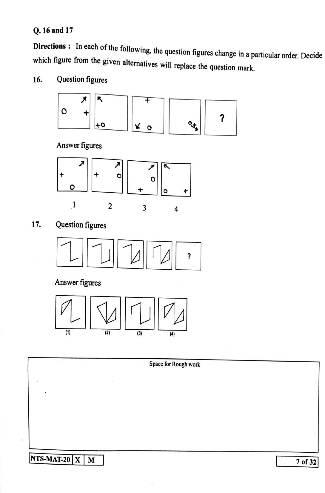 Maharashtra NTSE 2021 English MAT Question Paper - Page 7