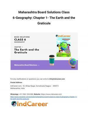 Maharashtra Board Solutions Class 6-Geography: Chapter 1- The Earth and the Graticule