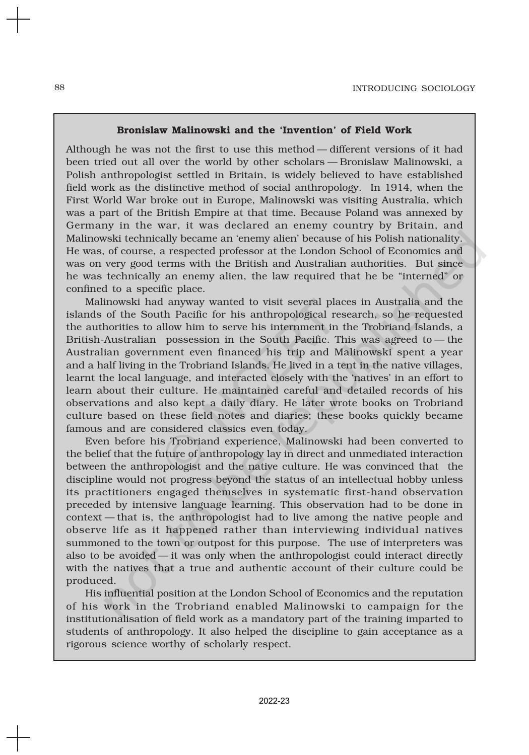 NCERT Book for Class 11 Sociology (Part-I) Chapter 5 Doing Sociology: Research Methods - Page 7