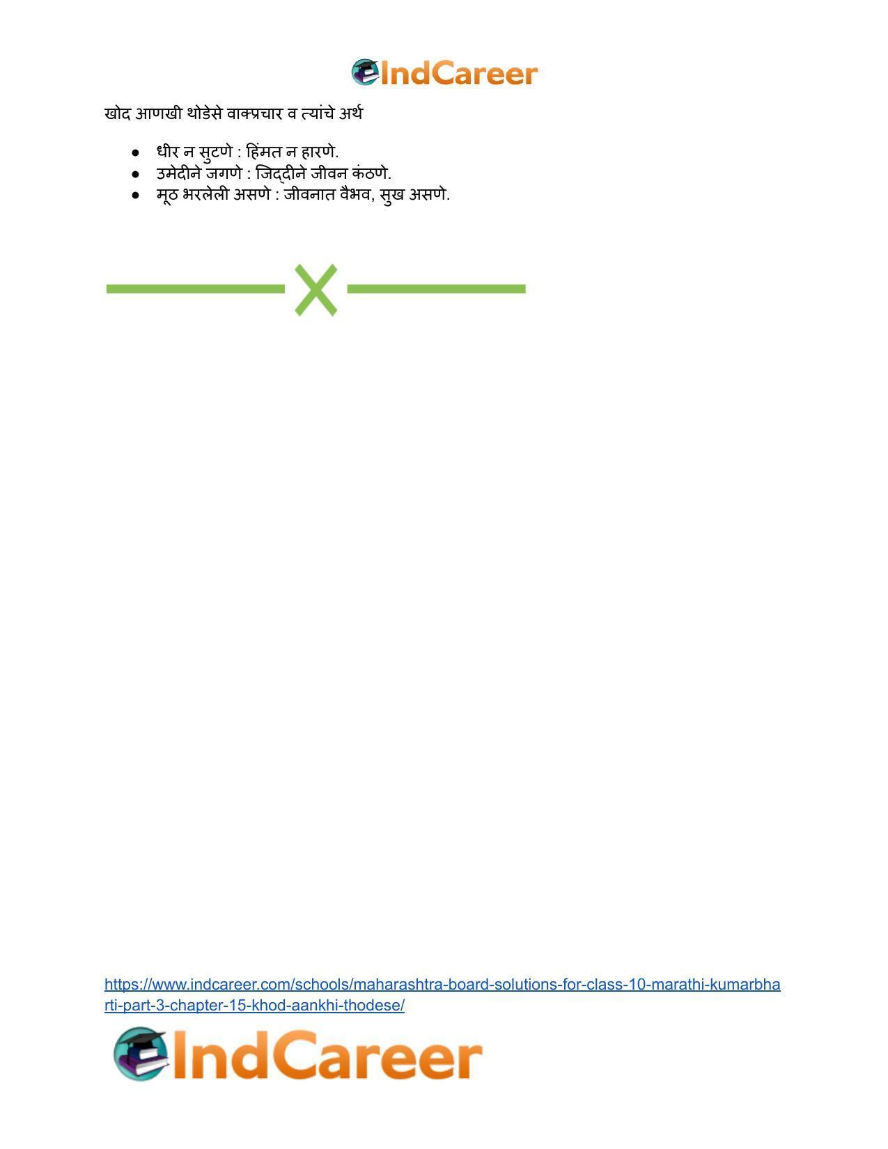 Maharashtra Board Solutions for Class 10- Marathi Kumarbharti (Part- 3): Chapter 15- खोद आणखी थोडेसे - Page 16