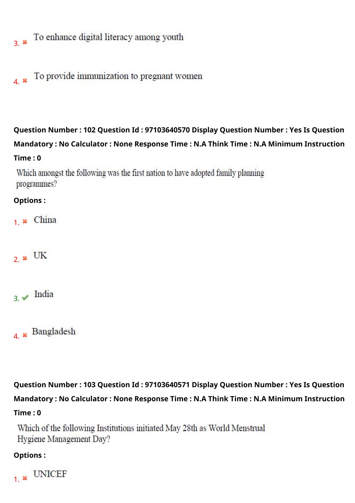 AP RCET 2024 Women's Studies Question Paper (05-05-2024 (Sunday) Session-I) - Page 60