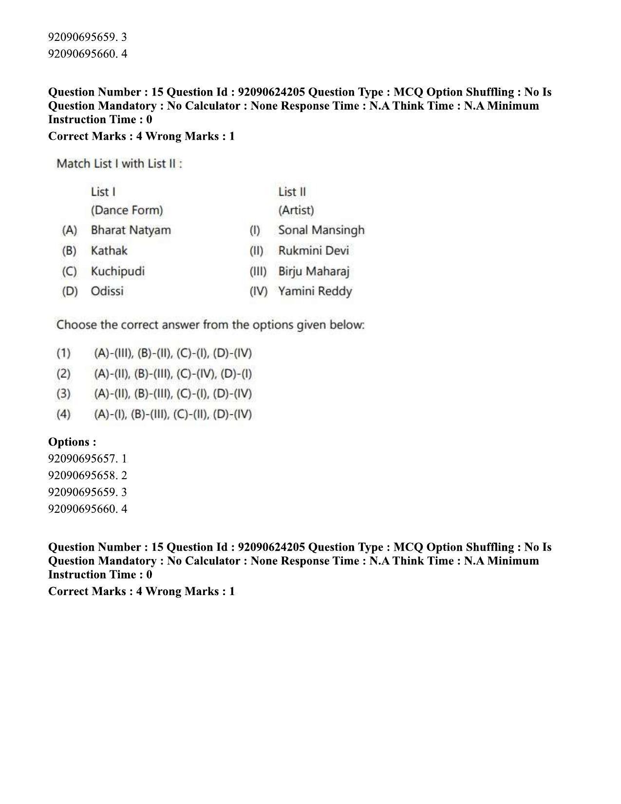 CUET PG 2023: LAQP03 – Sanskrit (Eng) - Shift 3 (24-06-2023) Question Paper  - Page 21