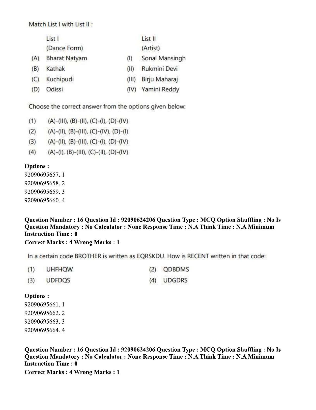 CUET PG 2023: LAQP03 – Sanskrit (Eng) - Shift 3 (24-06-2023) Question Paper  - Page 22