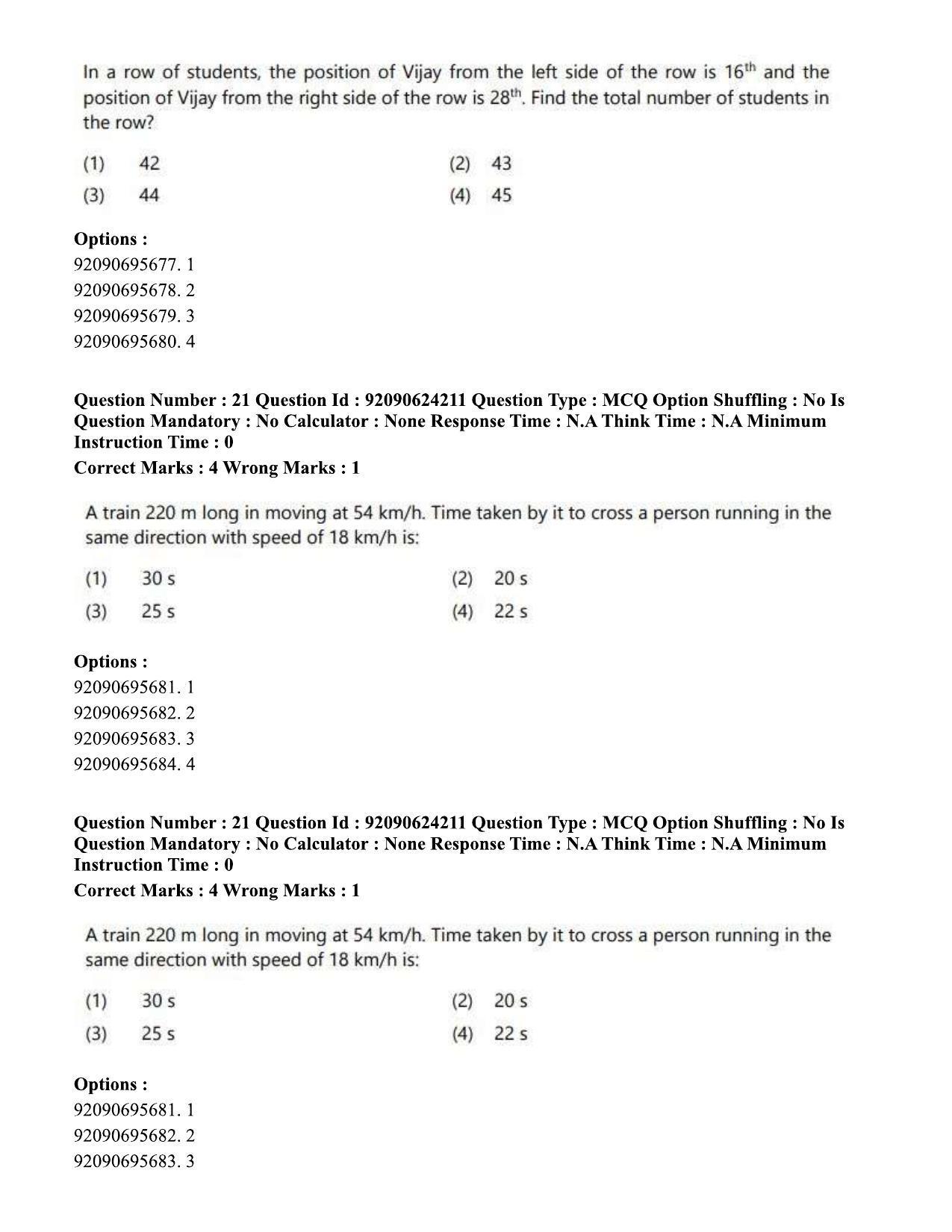 CUET PG 2023: LAQP03 – Sanskrit (Eng) - Shift 3 (24-06-2023) Question Paper  - Page 28