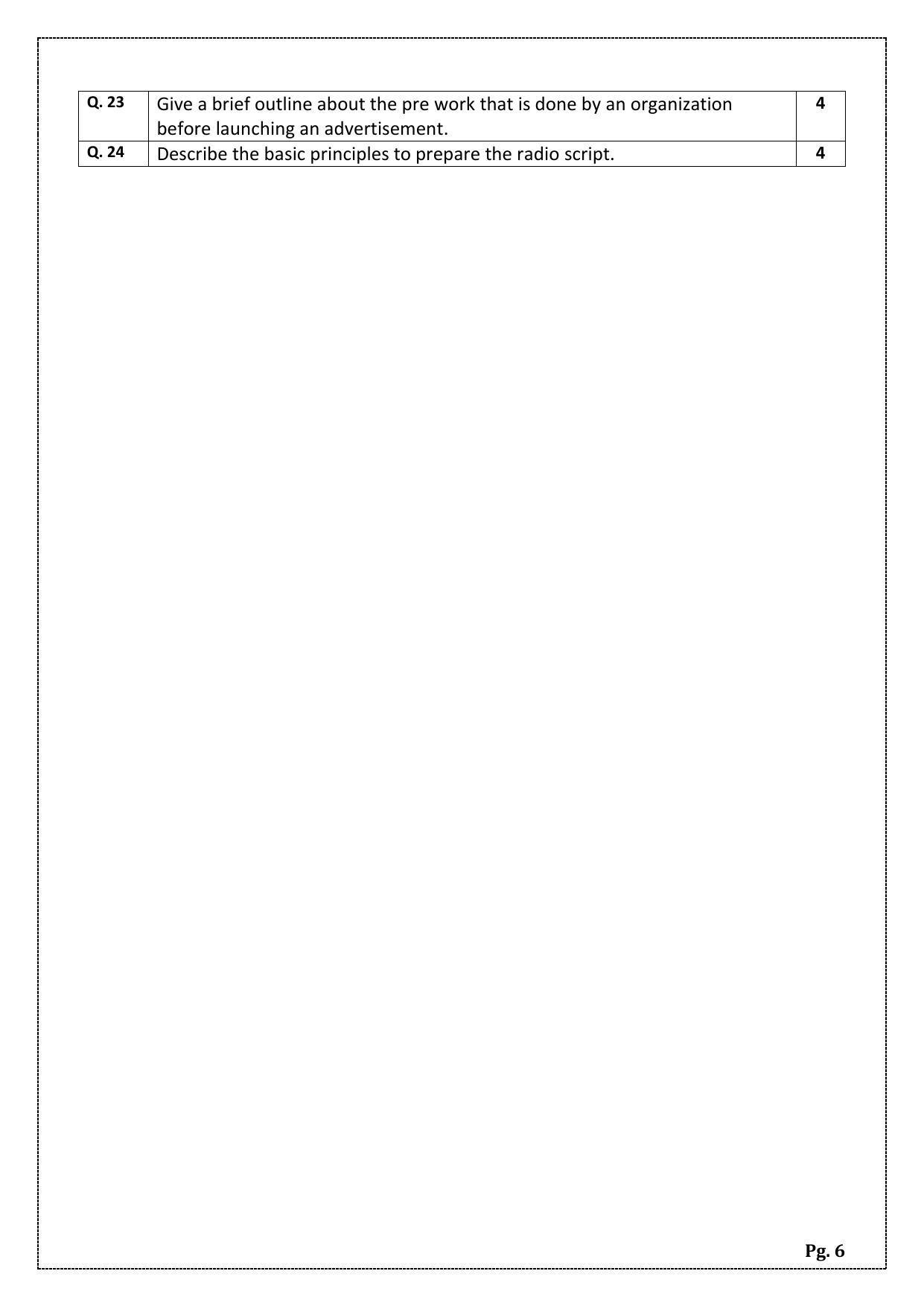 CBSE Class 12 Mass Media Studies (Skill Education) Sample Papers 2023 - Page 6