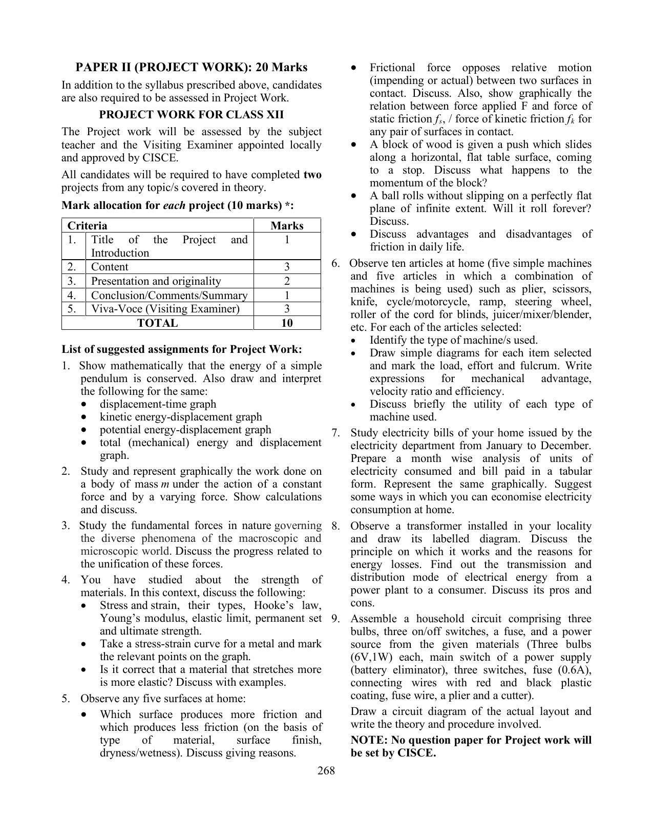 ISC Class XI & XII Engineering Science Syllabus - Page 4
