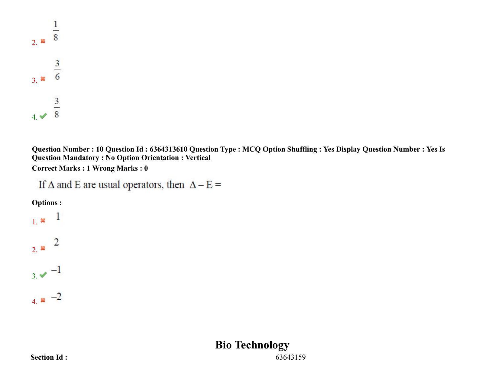 TS PGECET 2021: (BT) Bio Technology Question Papers - Page 8