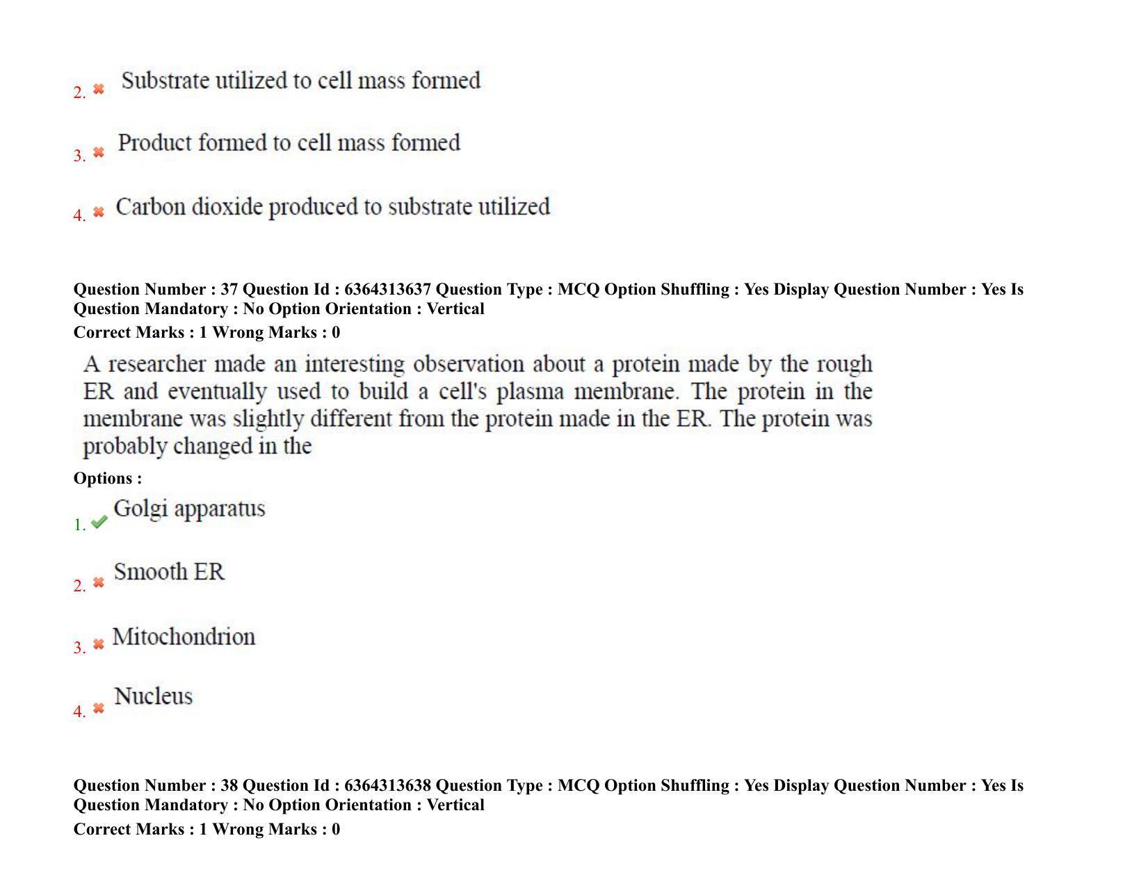 TS PGECET 2021: (BT) Bio Technology Question Papers - Page 23