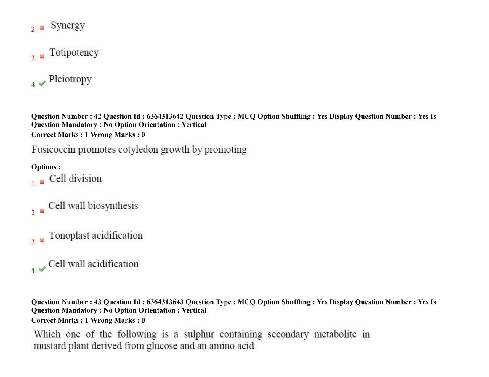 TS PGECET 2021: (BT) Bio Technology Question Papers - Page 26