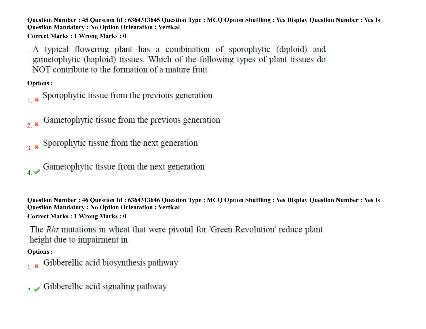TS PGECET 2021: (BT) Bio Technology Question Papers - Page 28