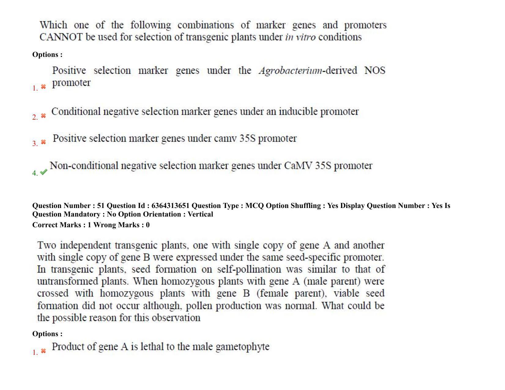 TS PGECET 2021: (BT) Bio Technology Question Papers - Page 31