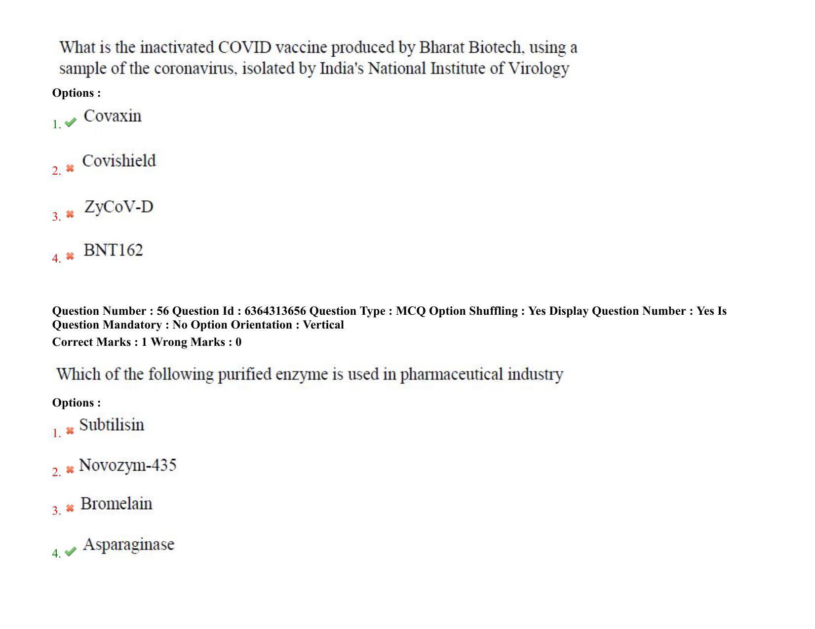 TS PGECET 2021: (BT) Bio Technology Question Papers - Page 34